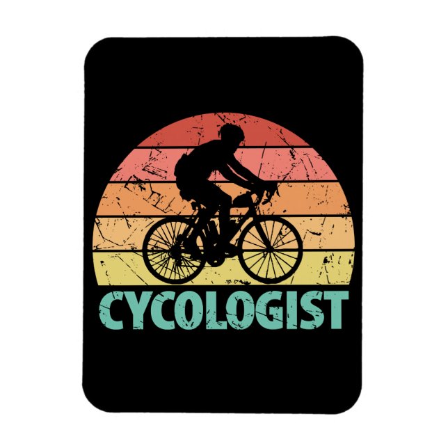 Zykologe Funny Cycling Magnet (Vertikal)