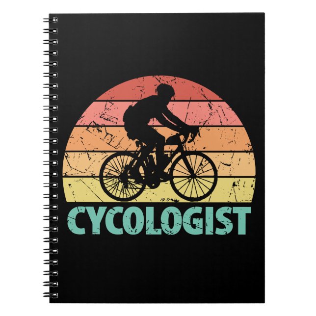Zykologe Funny Cycling Notizblock (Vorderseite)