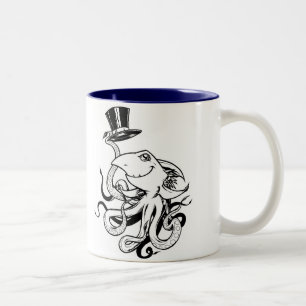 Zylinder, CHOMP ICH deshalb MICH BIN Zweifarbige Tasse