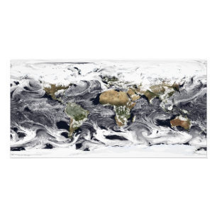 Zylinderförmige äquidistante Projektion Fotodruck