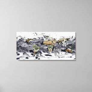 Zylinderprojektion Leinwanddruck