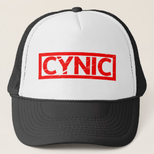 Zynische Briefmarke Truckerkappe