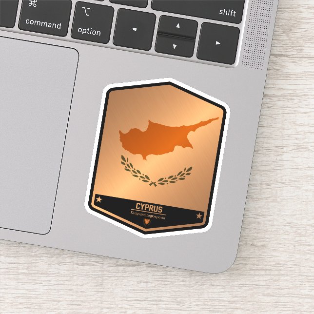 Zypern Aufkleber (Detail)