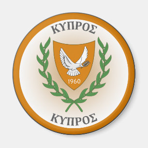 Zypern-Erbe-Emblem Magnet