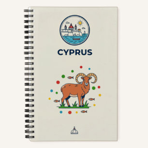 Zypern-Erbe & Mouflon-Fotoarchiv-Journal Notizbuch