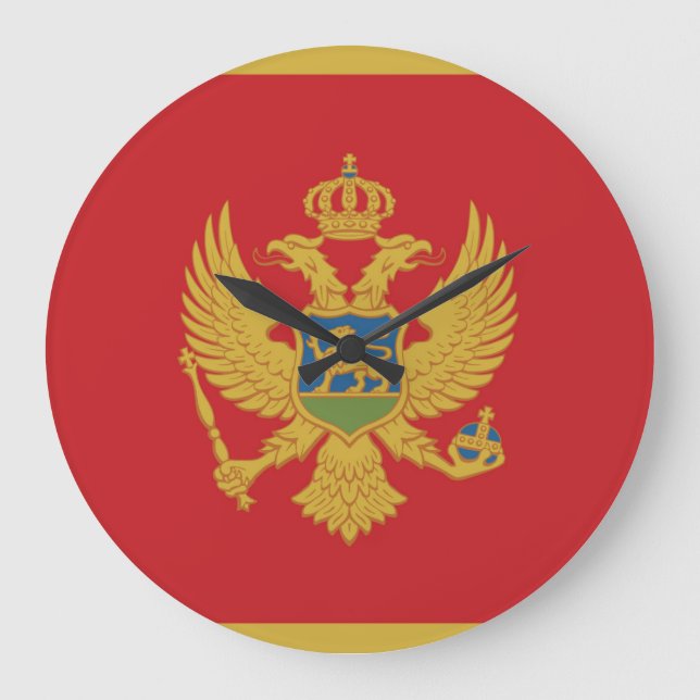 Zypern-Flagge Großuhr Große Wanduhr (Vorderseite)