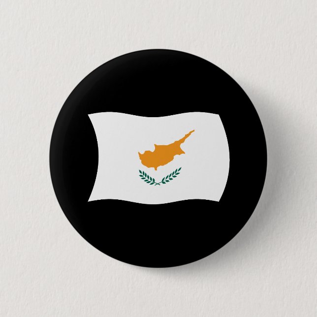 Zypern-Flagge-Knopf Button (Vorderseite)