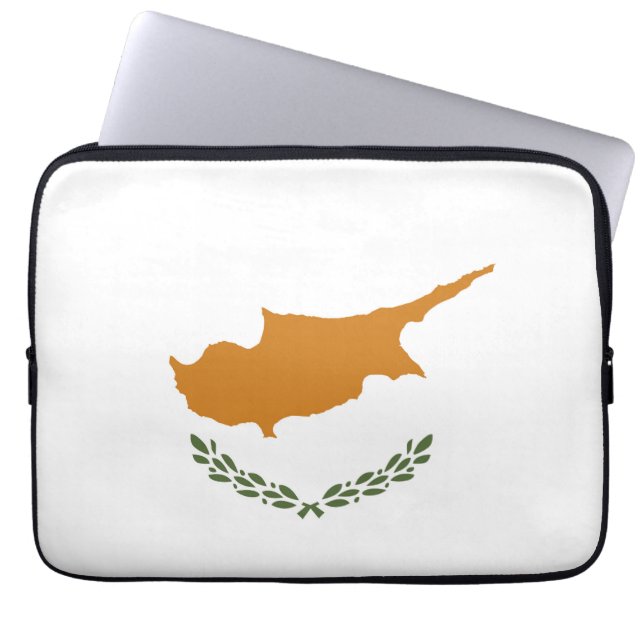 Zypern-Flagge Laptopschutzhülle (Vorderseite)