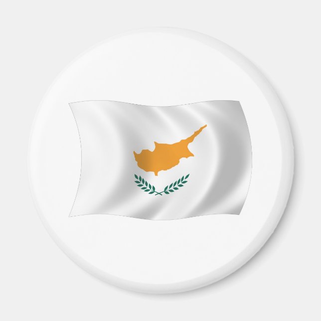 Zypern-Flagge-Magnet Magnet (Vorne)