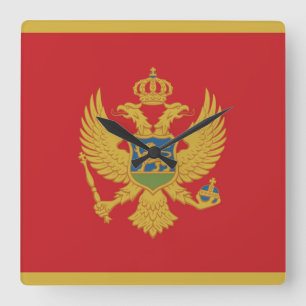 Zypern-Flagge Quadratische Wanduhr