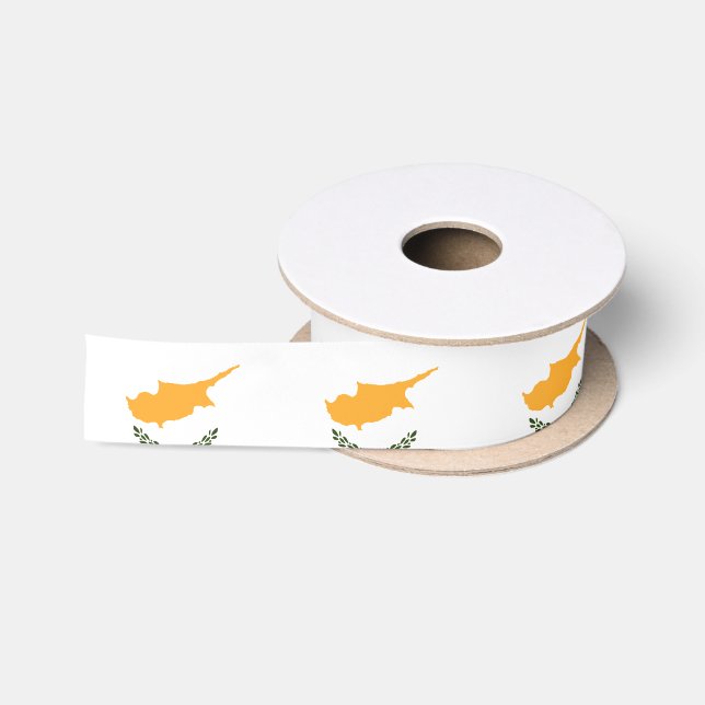 Zypern-Flagge Satinband (Spule)