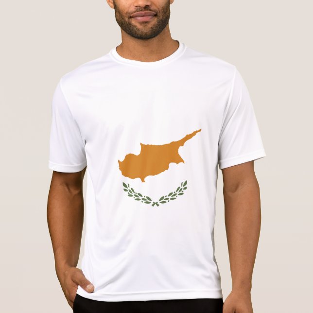 Zypern-Flagge T-Shirt (Vorderseite)