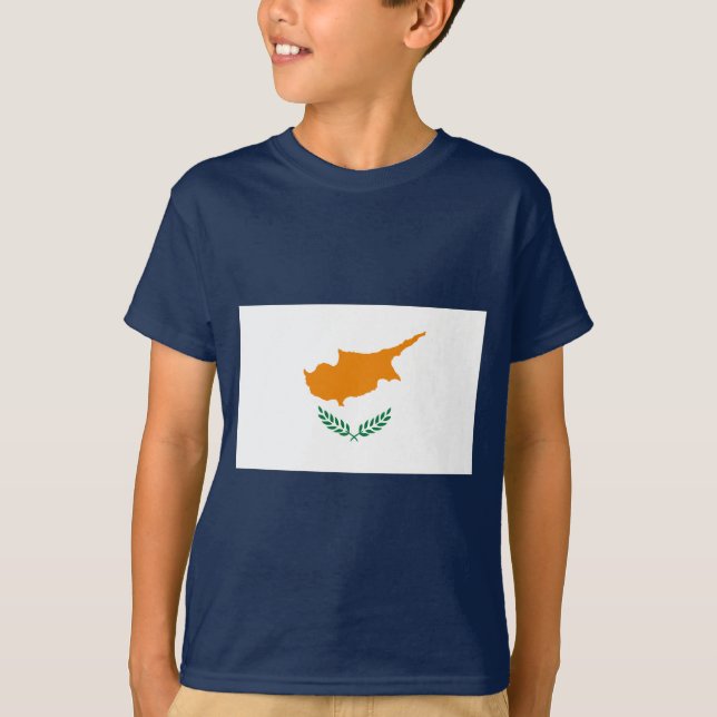 Zypern-Flagge T-Shirt (Vorderseite)