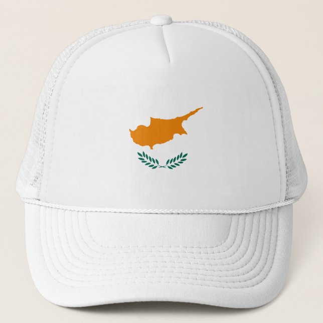 Zypern FlaggenCY Truckerkappe (Vorderseite)