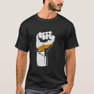 Zypern Handfist Zyprische Wurzeln Zyprischer Stolz T-Shirt