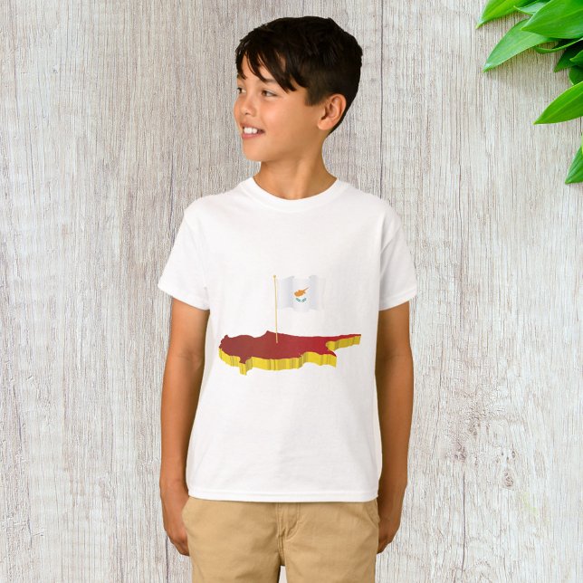Zypern-Karte T-Shirt (Von Creator hochgeladen)