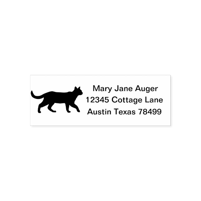 Zypern Kat Personalisierte Selbstadresse Selbstfär Permastempel (Design)
