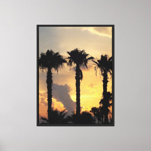 Zypern Limassol Sonnenuntergangsblick - Mittelmeer Leinwanddruck