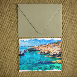 Zypern Mittelmeer Landschaftsreise Postkarte