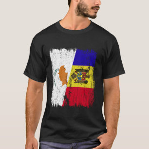 Zypern Moldawien Halbe Flagge Zyprisches Moldawisc T-Shirt