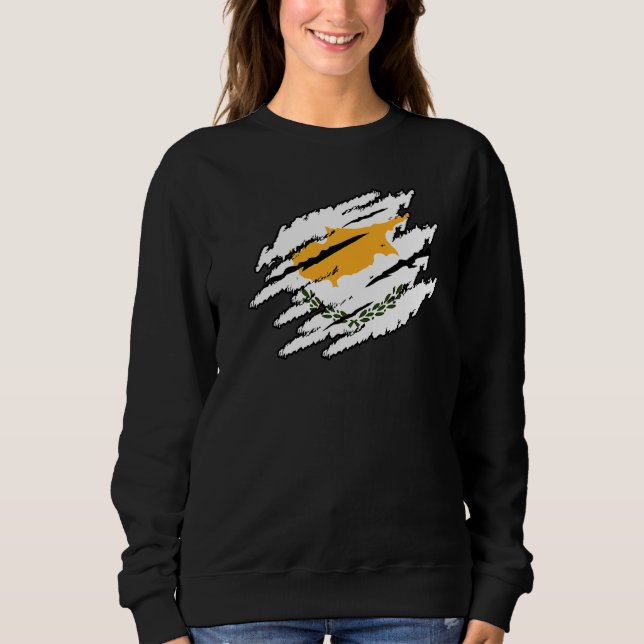 Zypern Retro Sweatshirt (Vorderseite)
