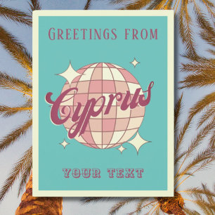 Zypern Retro Vintage Postkarte