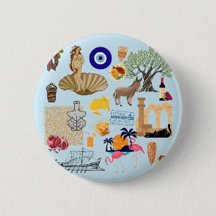 Zypern-Symbole Button