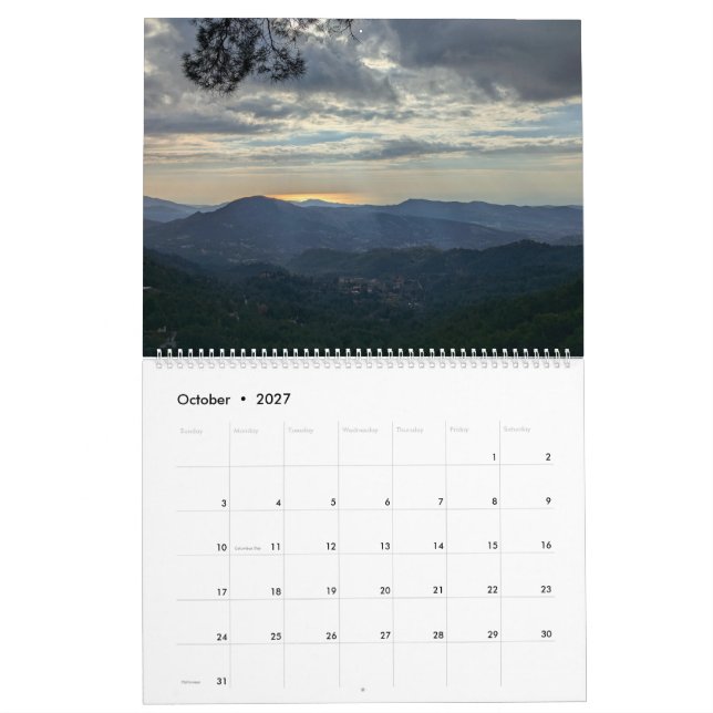 Zypern Troodos-Kalender Kalender (Okt 2027)