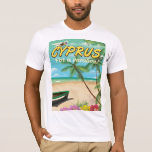 Zypern Vintage-Strandreiseplakat T-Shirt