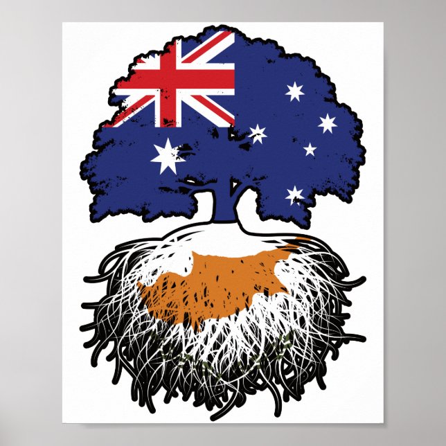 Zypern-Zyprer Australian Australia Tree Roots Poster (Vorne)