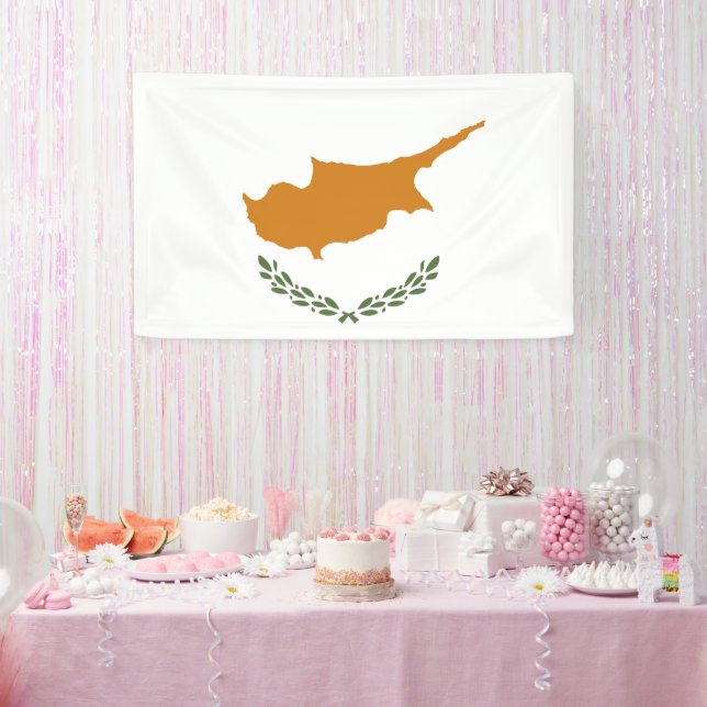 Zypernflagge Banner (Party)