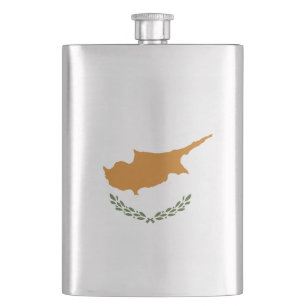 Zypernflagge Flachmann