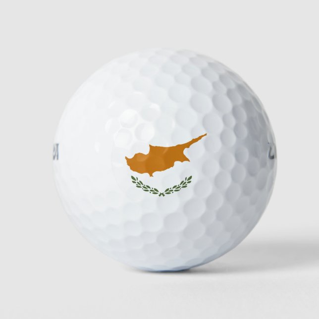 Zypernflagge Golfball (Vorderseite)