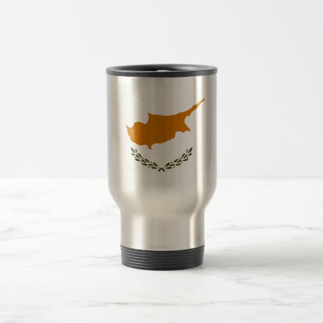 Zypernflagge Reisebecher (Mittel)