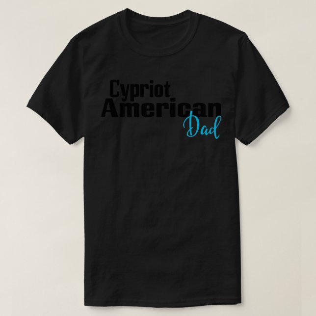 Zyprer amerikanischer Vater T-Shirt (Design vorne)