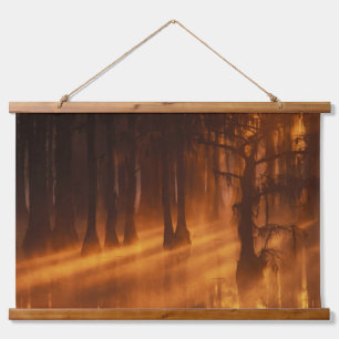Zypressen George Smith State Park Wandteppich Mit Holzrahmen