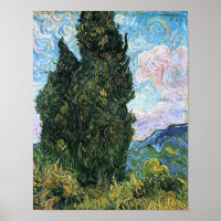 Zypressen, Vincent van Gogh Kunst