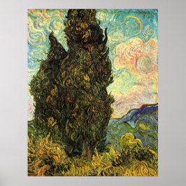 Zypressen von Vincent van Gogh Poster