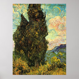 Zypressen von Vincent van Gogh Poster