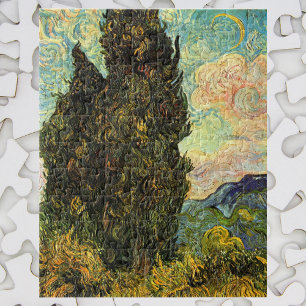 Zypressen von Vincent van Gogh Puzzle
