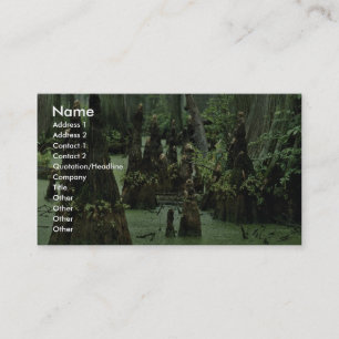 Zypressenknie aus Sumpfwasser Visitenkarte