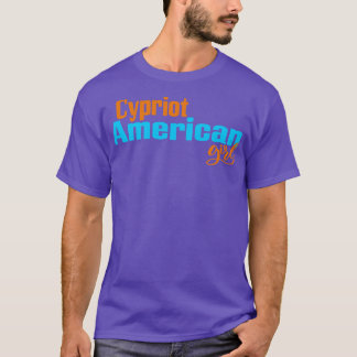 Zypriotisches amerikanisches Mädchen 3 T-Shirt