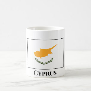 zyprische Flagge Kaffeetasse