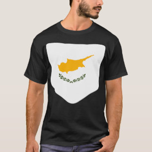 Zyprische Flagge mit gedruckter zyprischer Flaggen T-Shirt