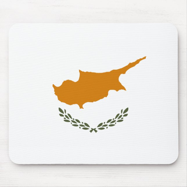 zyprische Flagge Mousepad (Vorne)