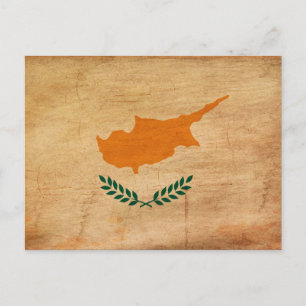 zyprische Flagge Postkarte
