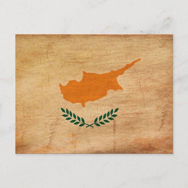 zyprische Flagge Postkarte (Vorderseite)