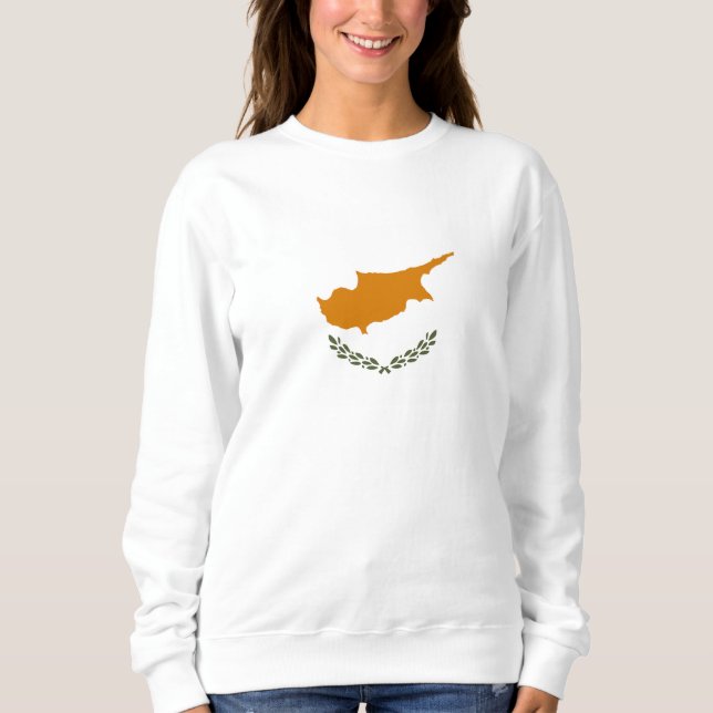 zyprische Flagge Sweatshirt (Vorderseite)