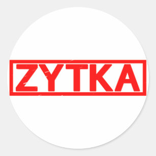 Zytka Briefmarke Runder Aufkleber