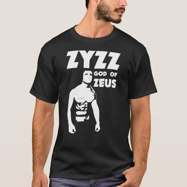 Zyzz Gott des Zeus T-Shirt (Vorderseite)